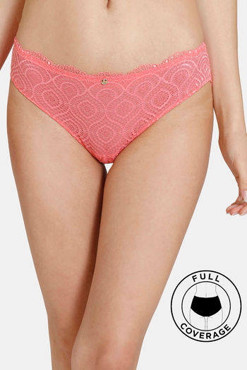 Buy Zivame Disco Low Rise Full Coverage Bikini Panty - Tea Rose